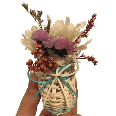 baby bootie flower basket
